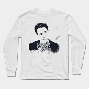 robert downey jr has swag... Long Sleeve T-Shirt